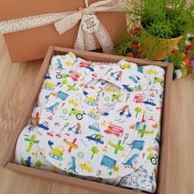 五件組彌月禮 動物交通工具 針織棉 最實用品項 獨家手工製作