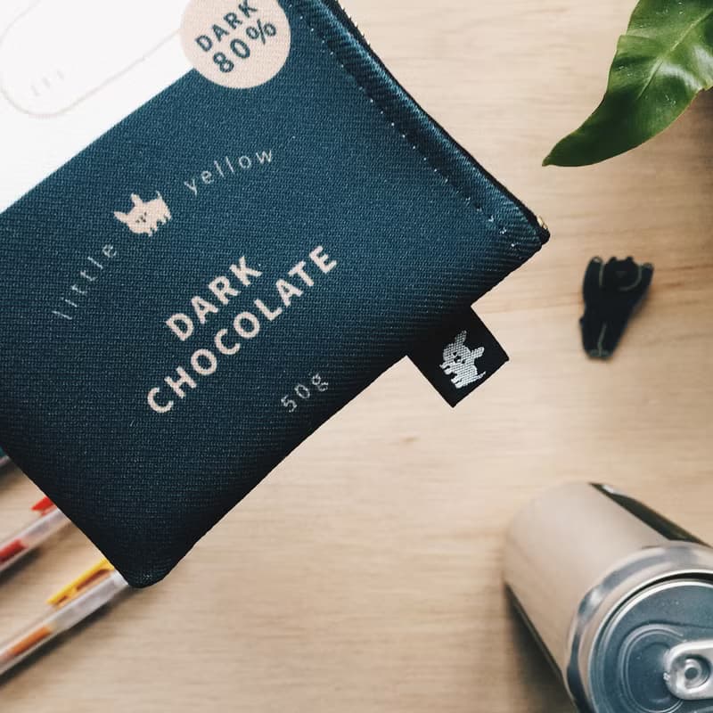 大人味甜食 筆袋 收納袋 - 黑巧克力熊Shadow