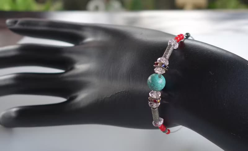 Bracelets 老綠松石手鍊 手串 琉璃珠 手工編織 古董 #山奇藝術