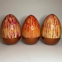 Sculpture Firework, drops bronze color, egg shape form, home interior decor