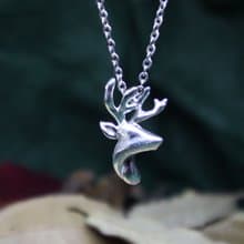 動物系列--聖誕鹿銀項鍊 飾品 項鍊 純銀 頸鍊