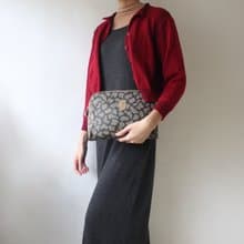 FOAK古著 /庫存新品/YSL長頸鹿老花古董手拿包