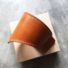 #成品製造 杯套 原創手工皮革 咖啡 星巴克中杯 文青 coffee 外帶