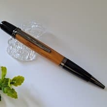 血龍木 原木 手工筆 頂部旋轉式 鋼珠筆