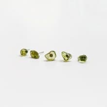 天然水晶 橄欖石 Peridot 不鏽鋼耳環 獅子座 處女座