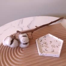 逗留-留物 手工訂製金箔五角盤擴香石