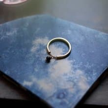 愛鍊常常 | 隨性流動 黑曜石戒指