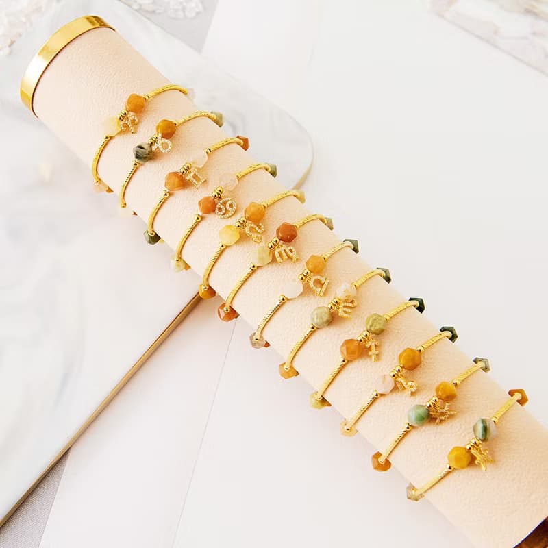 12星座(天蠍座)福祿壽水晶手鍊、幸運石-紫水晶、帶來正能量