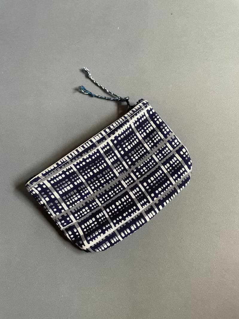 手工 古布 零錢包 窗紋  handmade kofu coin pouch