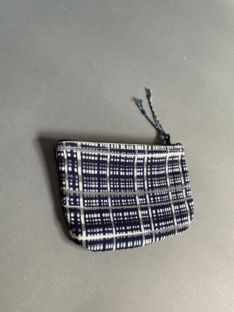 手工 古布 零錢包 窗紋  handmade kofu coin pouch