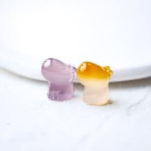 卡皮巴拉 超Q呆萌水豚天然瑪瑙石項鍊 14K