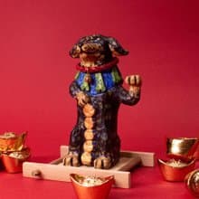 招財黑四目長狗Lucky DooooooG/招財狗/臘腸狗/畢業禮物