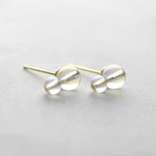 シャボン玉, スタッドピアス, 水晶, ステンレス, 生日禮物, 日本製