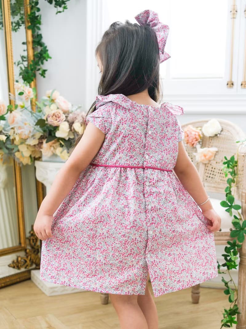 英國LIBERTY FABRICS女童Amélia優雅荷葉領洋裝