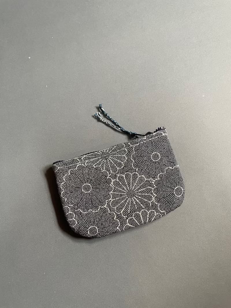 手工 古布 零錢包 菊花海 handmade kofu coin pouch