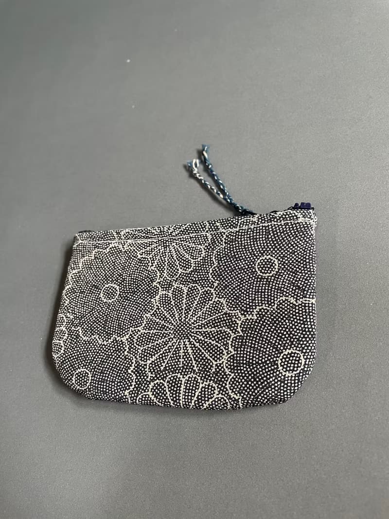 手工 古布 零錢包 菊花海 handmade kofu coin pouch