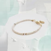 3月誕生石-Aquamarine海水藍寶珍珠系列手鍊