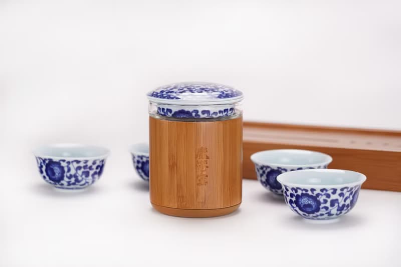 青花旅行泡茶組│沖泡各式茶葉 味道,口感,通通到│母親節禮盒
