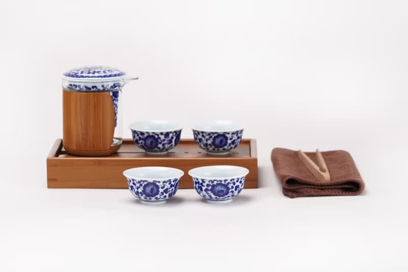 青花旅行泡茶組│沖泡各式茶葉 味道,口感,通通到│母親節禮盒