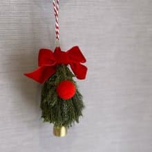 聖誕老人吊飾| 聖誕樹 聖誕小樹 乾燥花 松果聖誕花圈交換禮物