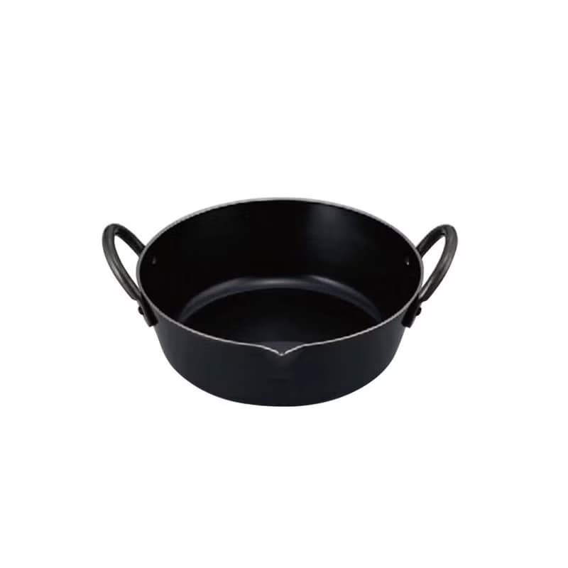 日本高桑金屬 日製雙耳鍛鐵炸鍋-24cm