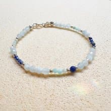 Found.Myth 提升自信 天然海藍寶 天河石 青金石 925純銀手鍊