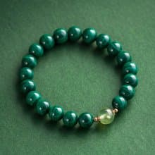 孔雀石葡萄石手鍊