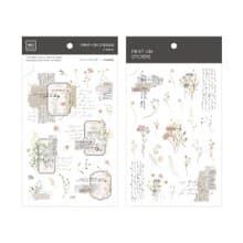 【Print-On Stickers 轉印貼紙】no.220-花束詩箋 | 花草系列