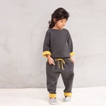 葛爾翻袖配色上衣