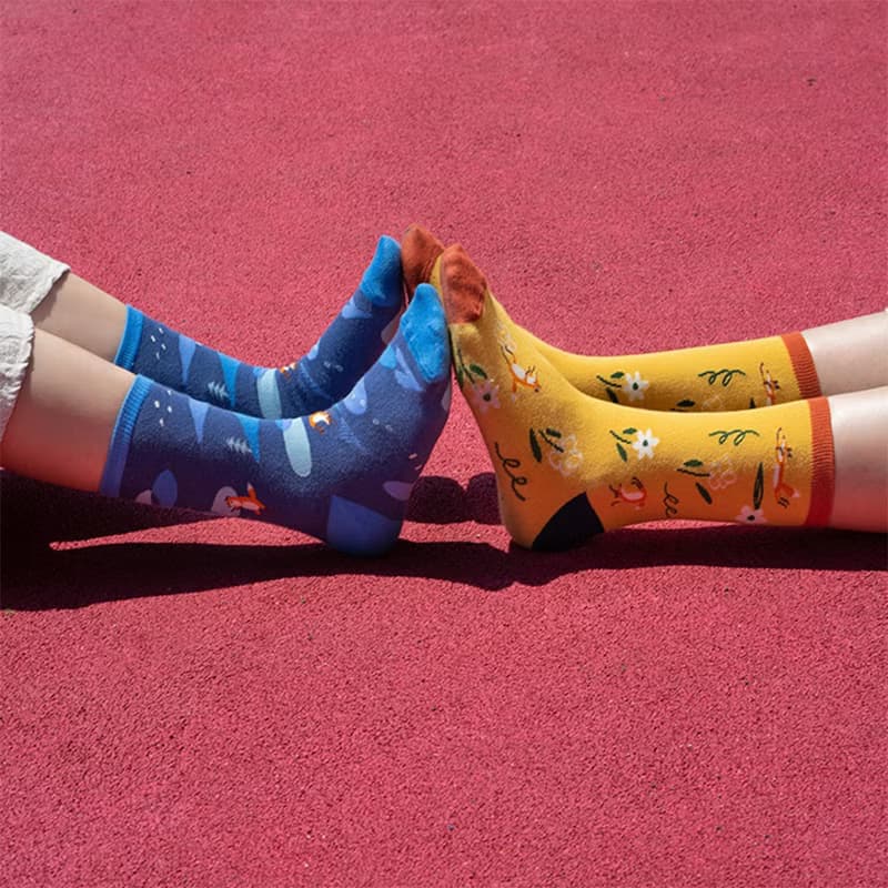 Floral 花卉插畫棉襪