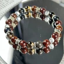 彼得石 茶晶 天然水晶手鍊 /激發勇氣 開發潛能 消除負能量