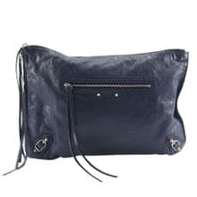 【日本直送】バレンシアガ BALENCIAGA クラッチバッグ 362967 レザー 紺 ユニセックス【中古】