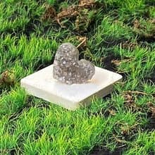 能量擺飾-天然原礦可愛小紫晶愛心 療癒 開運 原礦 增智慧 擺件