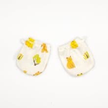 【Deux Filles有機棉】新生兒/嬰兒手套-熊熊