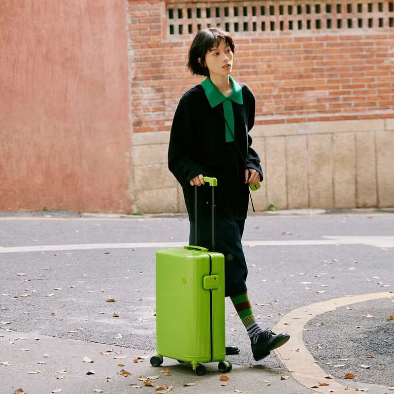 ITO 冷血綠 PISTACHIO 2 STRIPED 開心果抗菌行李箱登機托運箱
