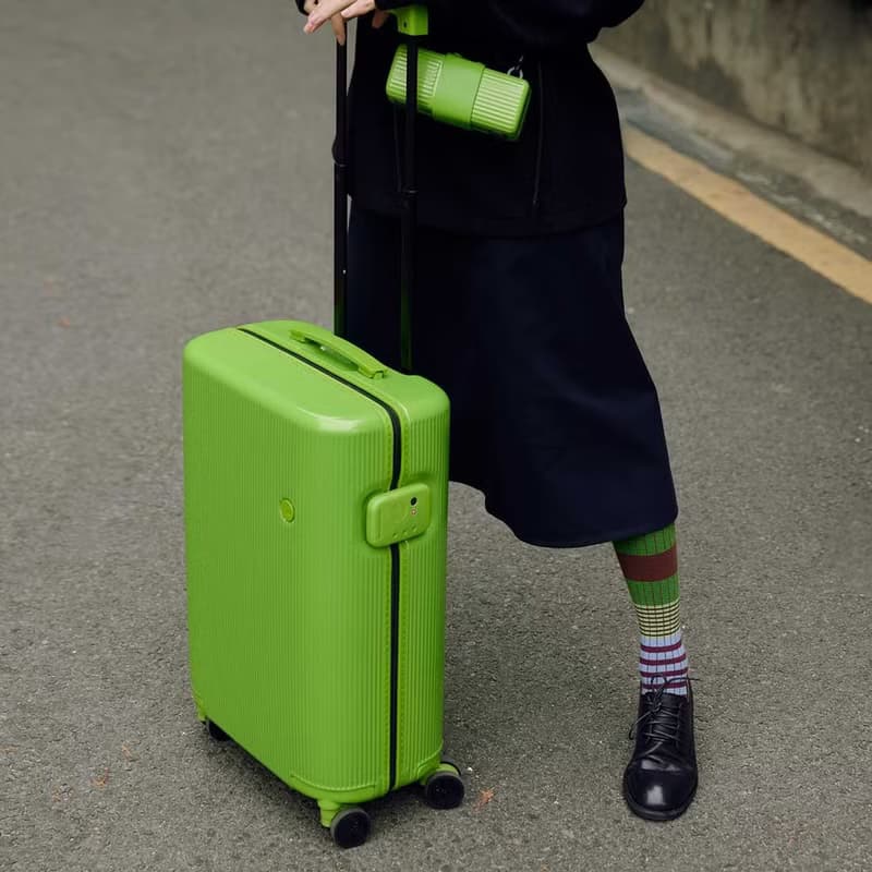 ITO 冷血綠 PISTACHIO 2 STRIPED 開心果抗菌行李箱登機托運箱