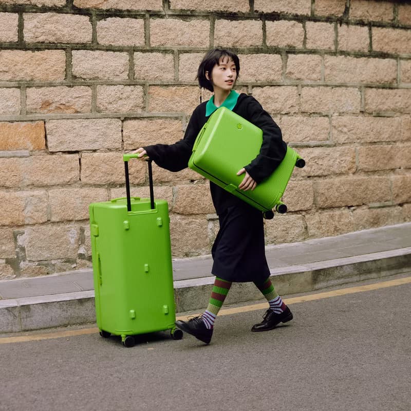 ITO 冷血綠 PISTACHIO 2 STRIPED 開心果抗菌行李箱登機托運箱