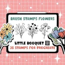 Little Bouquet | Procreate Brush Stamp