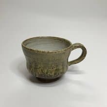 曾永鴻  灰釉刻花馬克杯