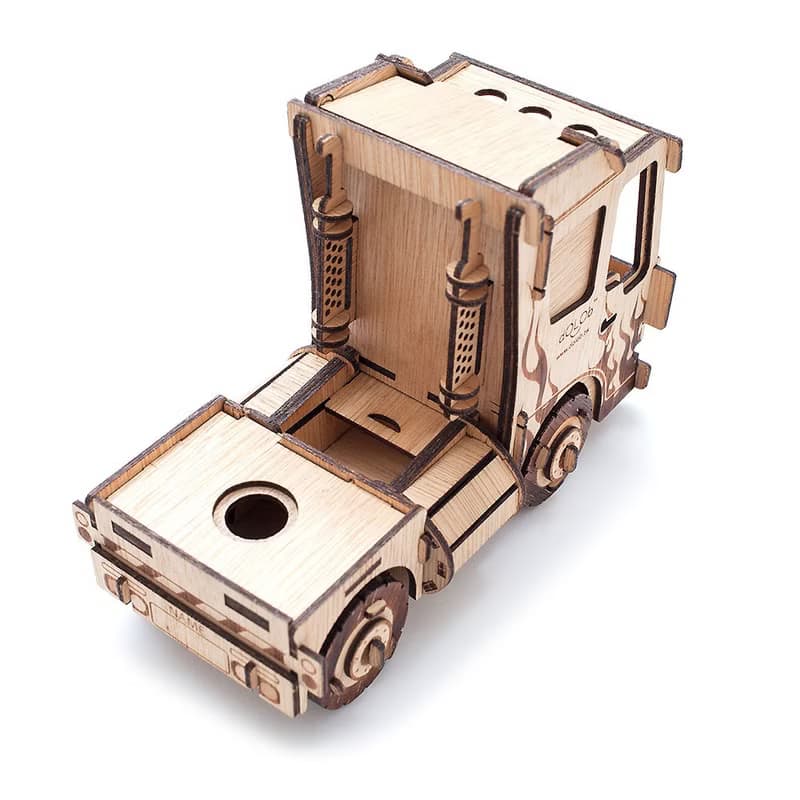 dOLOb-DIY木質-連結貨櫃車2件特惠組-耶誕交換禮物