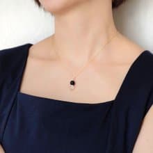 【Self Love系列】黑瑪瑙×白水晶 水晶項鍊 辟邪開運 新年禮物