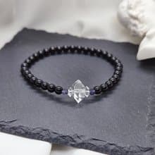 【守護】赫基蒙 堇青石 黑瑪瑙 水晶手鍊/細鍊