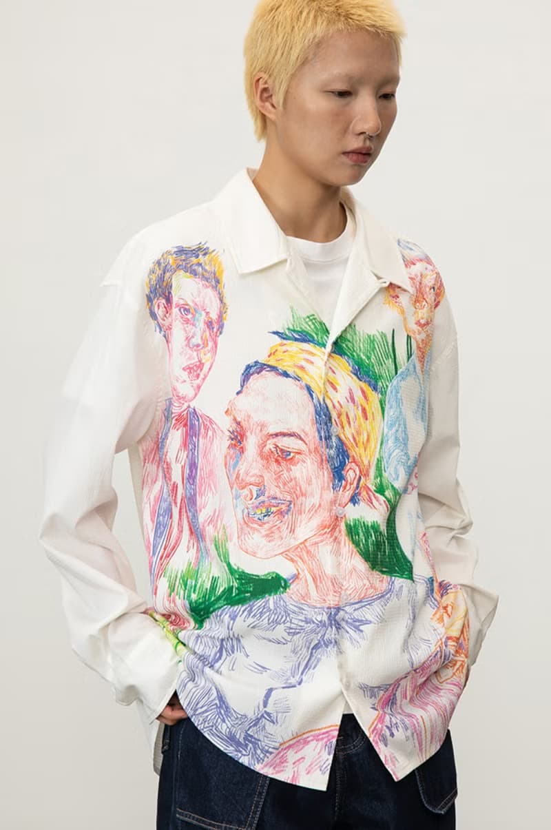 Portrait Painting Shirt 群眾人像插畫襯衫 無性別穿搭