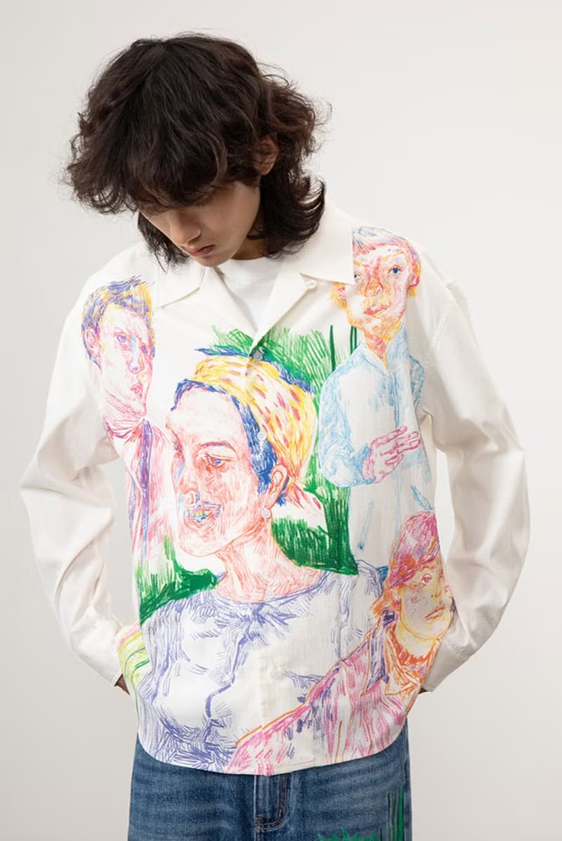 Portrait Painting Shirt 群眾人像插畫襯衫 無性別穿搭