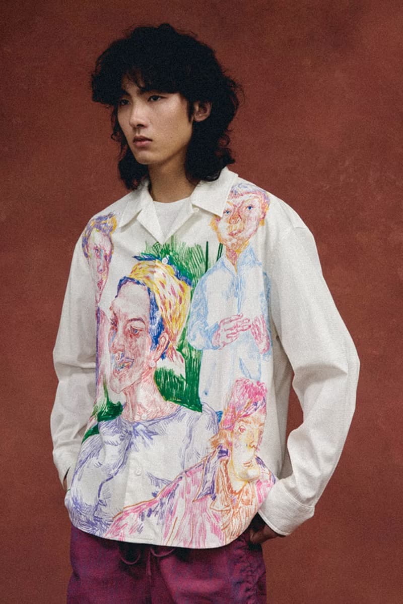 Portrait Painting Shirt 群眾人像插畫襯衫 無性別穿搭