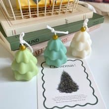【聖誕系列】小圓球聖誕樹蠟燭 香氛蠟燭 聖誕禮物 交換禮物