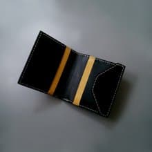薄身拼色六卡短銀包 | 手縫皮革完成品 | BSP120