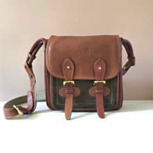 絕版古董包 Loewe拼色豆腐包側背包 斜孭包 中古包 皮革包 單肩包