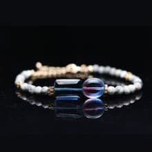 【席勒的眼睛/Schiele's Eyes】平穩情緒手工切割藍晶石細鍊 |