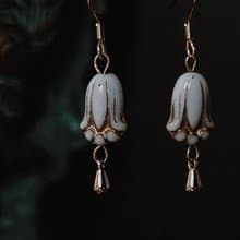 耳環 | Tulip Memory 憶之鬱金香 - 煙霧藍